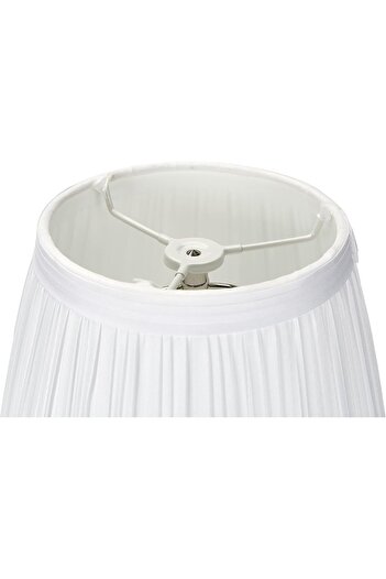 Taimi Modern Table Lamp with Warm Lighting - Silver/White