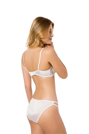 Le Jardin Brode Covered Silicone Push up Supported Bra Set Vivian Lj5050