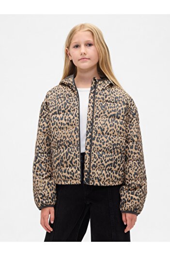 GAP Κοριτσίστικο καφέ ColdControl Puff Jacket