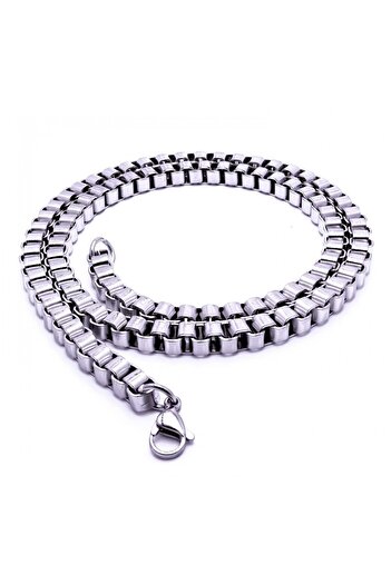 SeyCey.co Square Albanian Steel Necklace 6mm