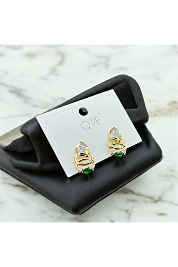 Candy Nuveria Lunex Green Stone Earrings