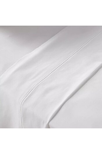 Home Centre Aspen Cotton Bamboo Sateen 300 Thread Count Super King Flat Sheet - 260x270 cm