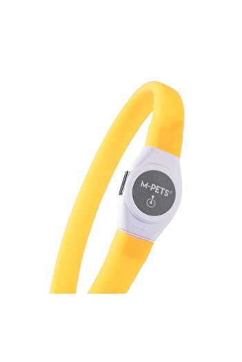 M-PETS Flash Led Neck Collar Orange (S)