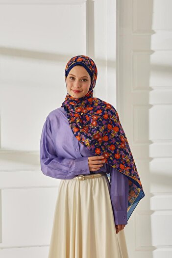 Silk Home Patterned Soft Shawl 70021-03