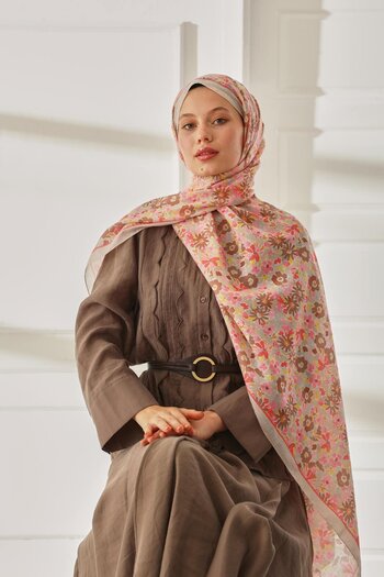 Silk Home شال ناعم منقوش 70021-05