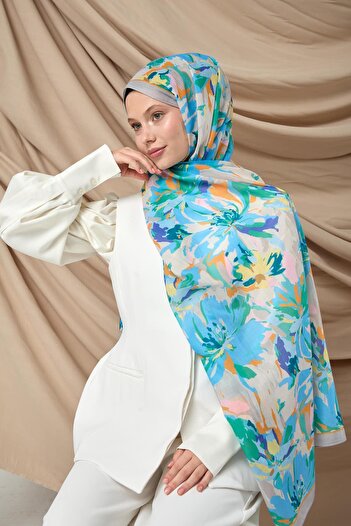 Silk Home Patterned Soft Shawl 70023-14