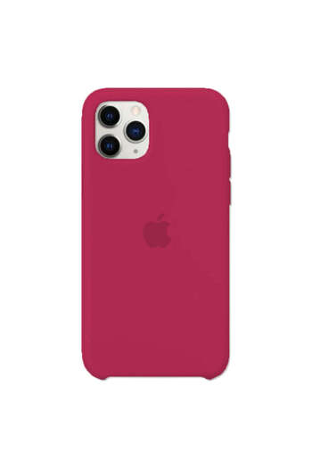 Apple Silicone Case for iPhone 11 Pro Max, Rose Red