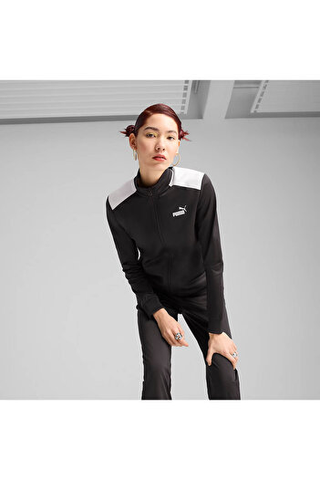 Puma Knitted Suits, Regular, Longsleeve, Regular, Medium, Color Blocking, Welt Pocket, Full Zip