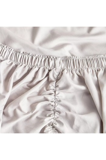 Home Centre Eternity Cotton Percale 325 Thread Count Full Fitted Sheet - 120x200 cm