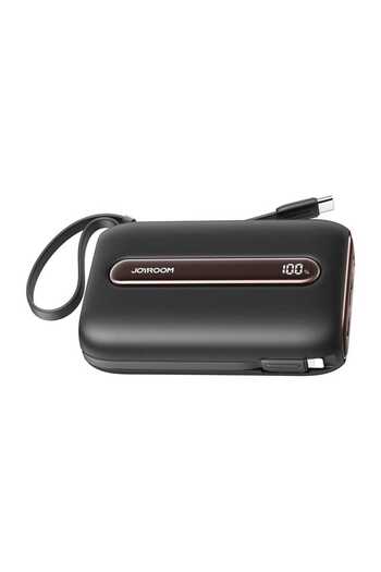 Joyroom JR-L012 Plus 22.5W Mini Colorful Power Bank with 2 Built-in Cables and 20000mAh Capacity