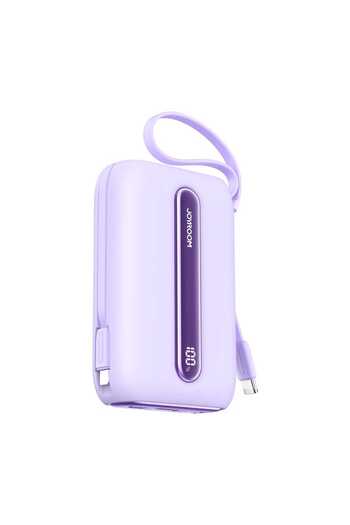 Joyroom JR-L012 Plus 22.5W Mini Colorful Power Bank with 2 Built-in Cables and 20000mAh Capacity