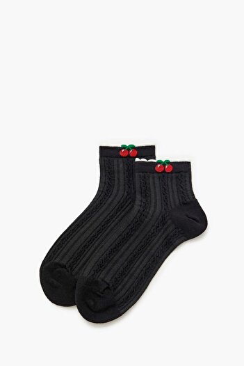 Forever 21 Kiraz Detaylı Çorap