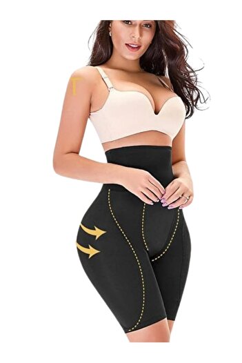 miss flex&fit Women's Silicone Filled Sponge Basen Filled Butt Pop up Corset Hourglass Plumping Corset