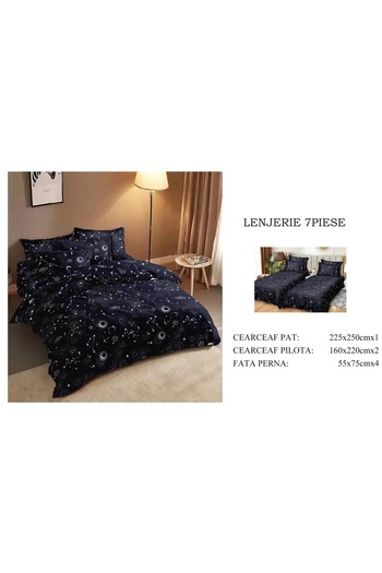 CHIRASO CHIRASO Bedding, 7 pieces, 2 x Duvet Covers 160x220, 1 Classic Bed Sheet 225x250, 4 Pillowcases