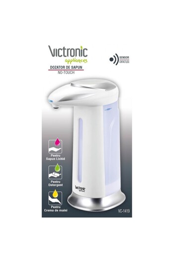 VICTRONIC Liquid soap dispenser with motion sensor and anti-drip technology