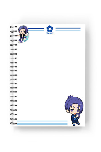 nihonwosekai Blue Lock Anime A5 Size Notebook 2 Pcs 50 Sheets Reo Mikage