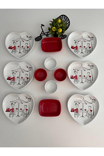 Demet Çeyiz Aksesuar Set Breakfast Fairy Tale 12 Pieces for 6 People
