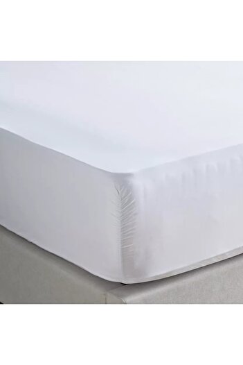 Home Centre Eternity Cotton Percale 325 Thread Count Full Fitted Sheet - 120x200 cm