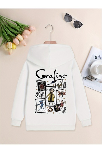 uyguntarz Φούτερ Unisex με στάμπα Coraline Oversize