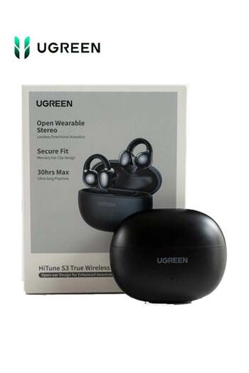 Ugreen HiTune S3 True Wireless Earbuds | Open-Ear Design | 30-Hour Playtime | Exceptional Sound | Bl