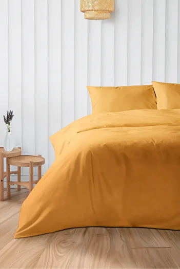 BELENAY HOME Velora 100% Cotton Double Fitted Sheet Duvet Cover Set 200 X 220
