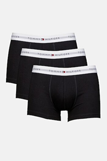 Tommy Hilfiger , Set of boxers with logo waistband - 3 pairs, Black, Faded Black, M