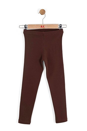NK Girl's Moroon Tights Age 4-8 Brown