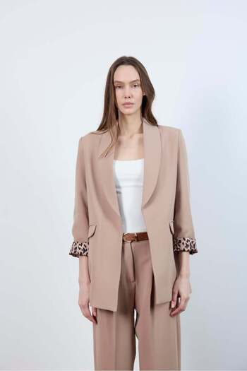 Eternity Global Shawl Collar Jacket Stone