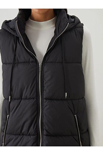 LC Waikiki LCW Modest Kapüşonlu Kadın Şişme Yelek (W5)