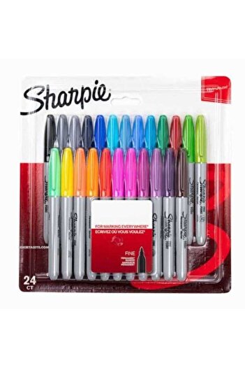 Sharpie Vibrant Colored 24-Piece Marker Pen Set – for Art and Everyday Use