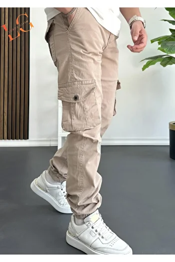 LORDA GİYİM Men's Denim Comando Pants with Lycra Flexible Cargo Pockets