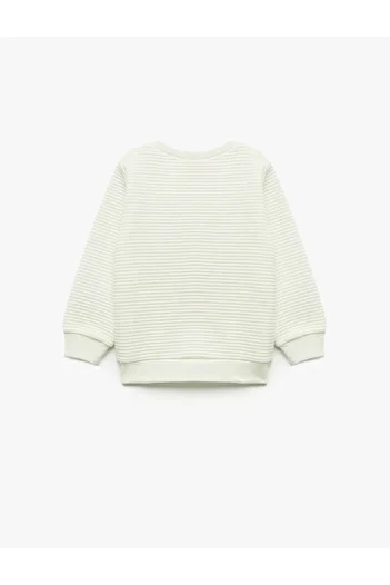 Koton Ecru Baby Girl Sweatshirt 6Wmg10008Ak