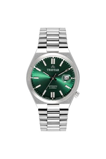 Tristar NJ Series Men's Automatic Watch Stainless Steel Bracelet Wrist Watch for Men