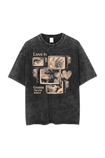 ellevana Printed Washable Vintage Unisex T-Shirt