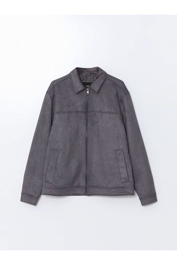 LC Waikiki Standard Shape Shirt Collar Suede Men's Coat