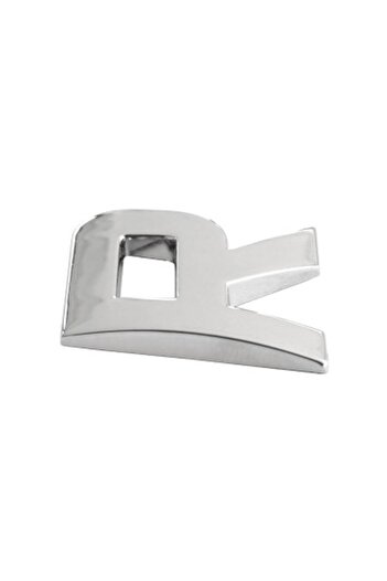 Mega Drive Car Ornament 3D Letter R 26 MM Chrome