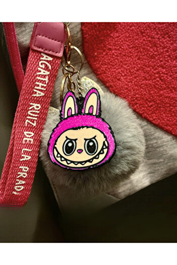 HobiHub Labubu Head Themed Keychain – Set of 2 |   Bag Accessory |   Collectible