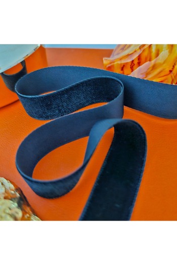 pegu baby collection Dark Blue Velvet 2 cm Ribbon, Will Be Shipped as 2 Meters.