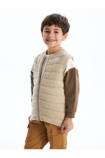 LC Waikiki Lcw Kids Crew Neck Boys Zipper Vest