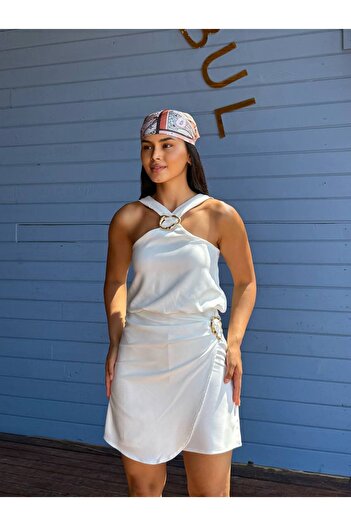 369 etnik butik 🌞   Double-Breasted Women's Jumpsuit with Ring Straps