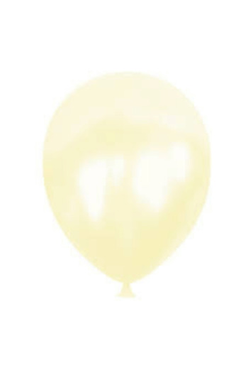 Bunloon Metallic Cream Balloons 10 Pcs - 12 Inch Shiny Party and Organization Set