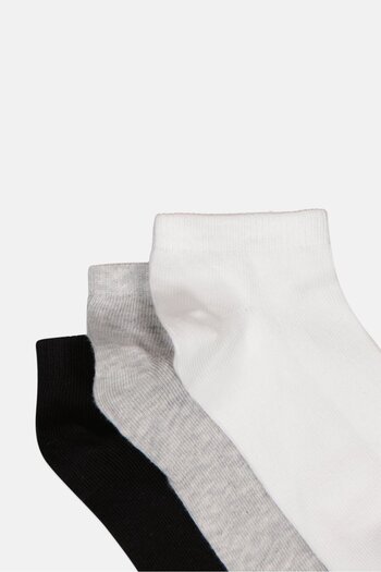 Joe Boxer Kids Boy 3 Pair Solid Ankle Sock, Multiculor