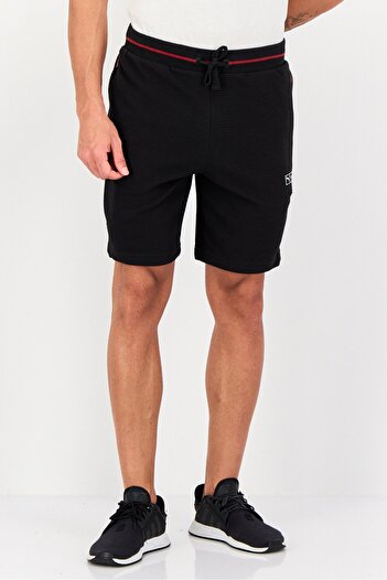 Puma x One8 Men Slim Fit Brand Logo Outdoor Shorts, Black