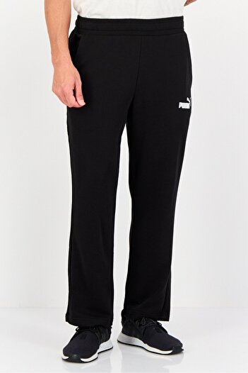 Puma Men Sportswear Fit Drawstring Outdoor Sweatpants, Black