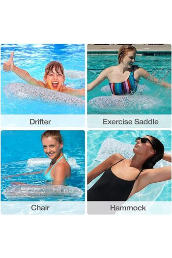 erorex 4 1 2 Pack Inflatable Swimming Pool Float Row Inflatable Pool Lounge Floats Multi Purpose Water
