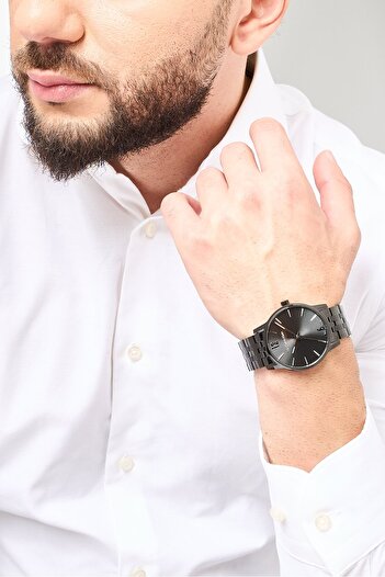 Calvin Klein Men 25000053 Stainless Steel Analog Watch 40 mm, Black