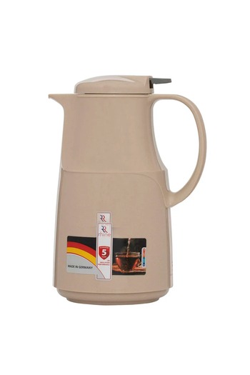 rexa Al-Rhine thermos, 1 liter, press - beige