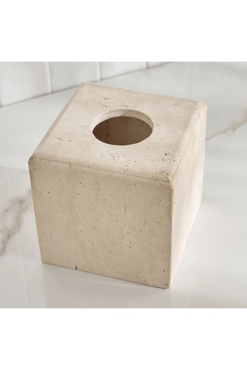 Home Centre Travertine Marble Tissue Box
