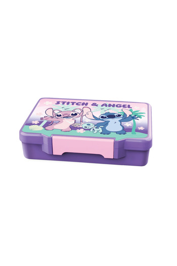 Disney Stitch Bento Lunch Box with Cutlery – Cute Design – Durable & Fun Lunch Set for Kids