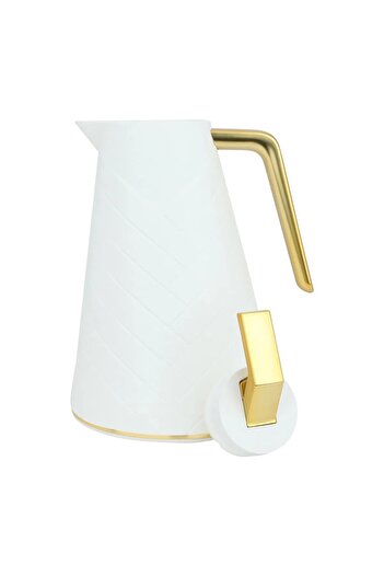 Glory Thermos, 500 ml, glass inner container, plastic outer shell - golden white